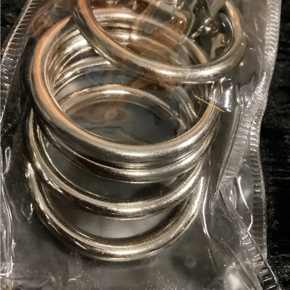 Polished Nickel Shower Curtain Clip Rings